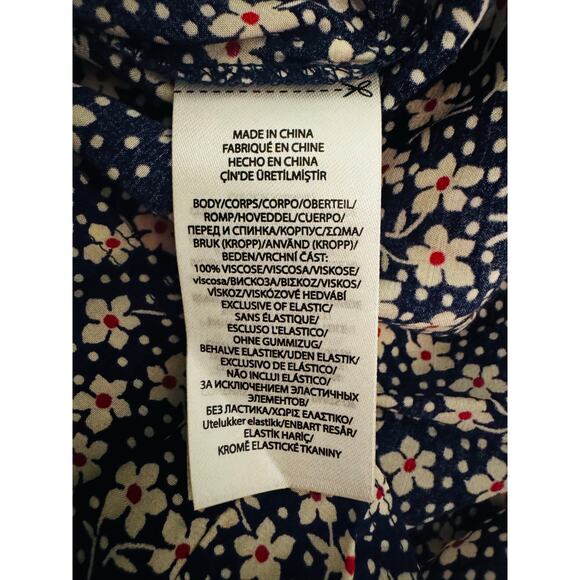 Polo‎ Ralph Lauren Blue Floral Crepe Romper Size 8 NEW Jumpsuit - Picture 9 of 9